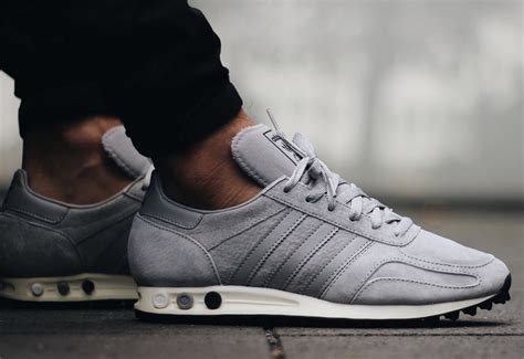 adidas originals la trainer grey|Adidas originals trainers grey.